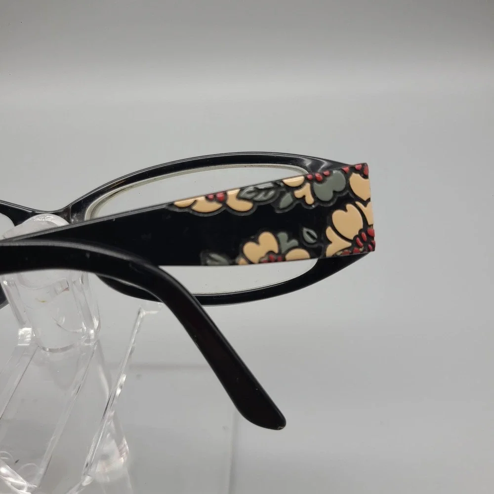 Kirkland Signature KS Manahawkin Black Floral Eyeglasses 53-16-135 #553637